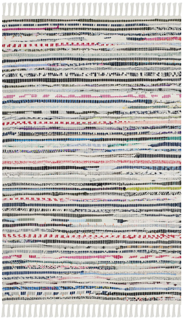Safavieh Rag Rug 2'-0" x 3'-0" Rug in Ivory / Multi