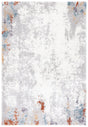 Safavieh Berber Shag 4'-5" x 6'-5" Rug in Blue Rust / Ivory