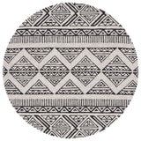 Safavieh Metro 6'-0" x 6'-0" Rug in Black / Beige