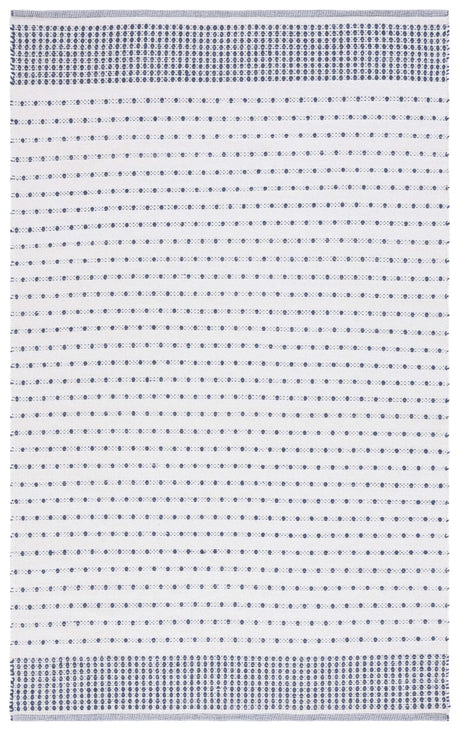 Safavieh Montauk 4'-0" x 6'-0" Rug in Navy / Ivory