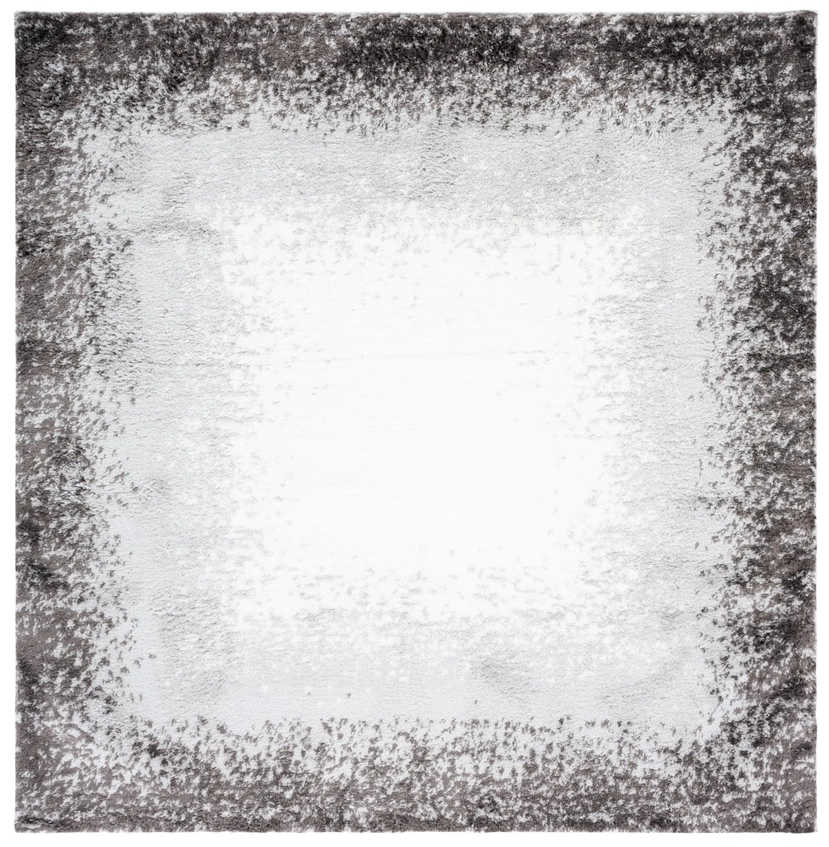 Safavieh Berber Shag 7'-0" x 7'-0" Rug in Dark Grey / Grey
