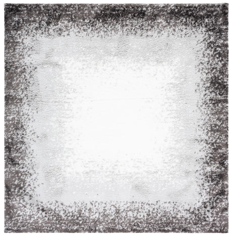 Safavieh Berber Shag 7'-0" x 7'-0" Rug in Dark Grey / Grey