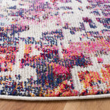 Safavieh Madison 6'-7" x 6'-7" Rug in Red / Light Blue