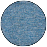 Safavieh Montauk 6'-0" x 6'-0" Rug in Blue / Black