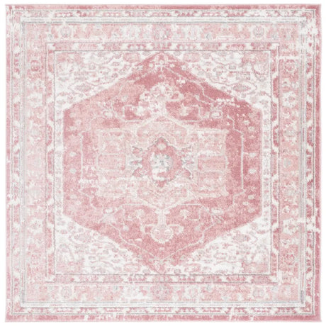 Safavieh Layla 6'-7" x 6'-7" Rug in Ivory Grey / Pink