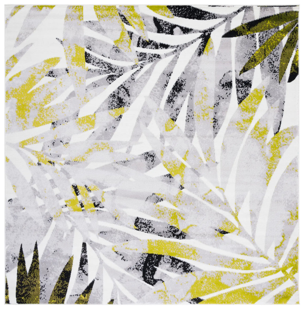 Safavieh Skyler 6'-7" x 6'-7" Rug in Black / Green