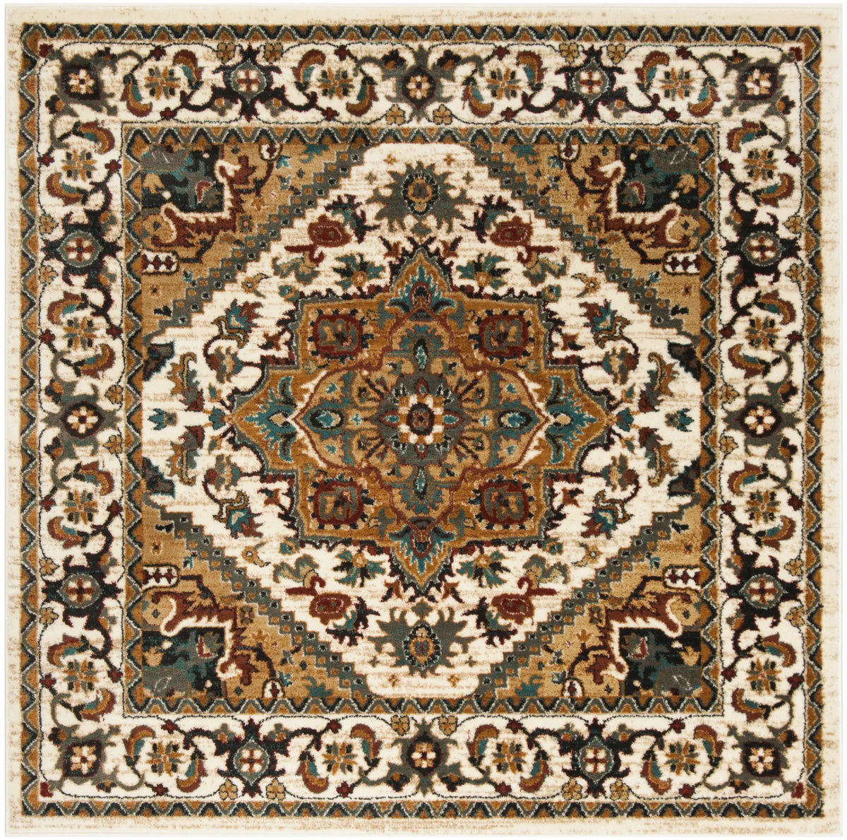 Safavieh Summit 6'-7" x 6'-7" Rug in Ivory / Ivory