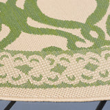 Safavieh Courtyard 5'-3" x 5'-3" Rug in Natural / Olive