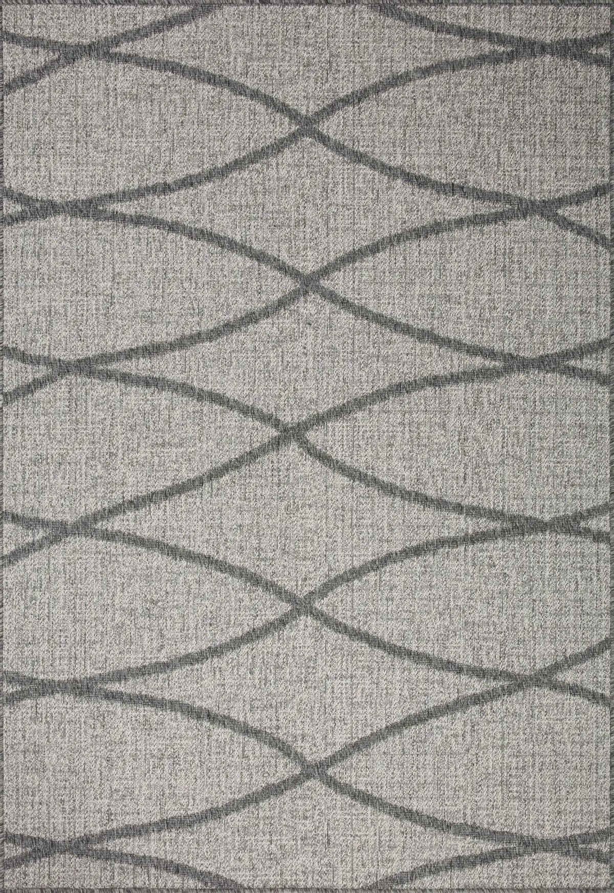 Loloi Rainier Rai-07 Dove/Grey Rug - main flat
