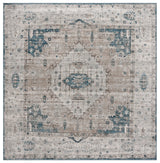 Safavieh Vintage Tabriz 6'-7" x 6'-7" Rug in Grey / Blue