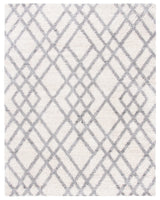 Safavieh Berber Shag 200 10'-0" x 14'-0" Rug in Cream / Grey
