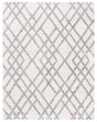 Safavieh Berber Shag 200 10'-0" x 14'-0" Rug in Cream / Grey