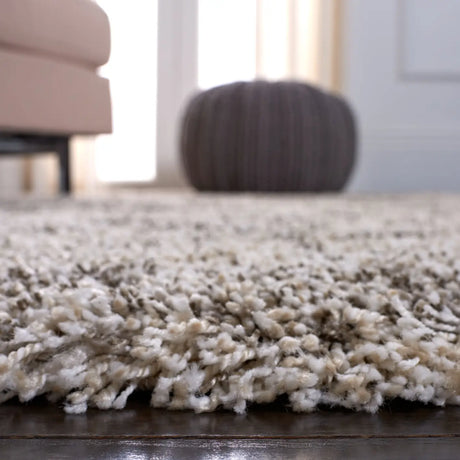 Safavieh Hudson Shag 4'-0" x 6'-0" Rug in Ivory / Grey