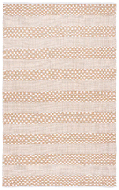 Safavieh Striped Kilim 4'-0" x 6'-0" Rug in Ivory / Gold