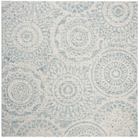 Safavieh Abstract 6'-0" x 6'-0" Rug in Ivory / Blue
