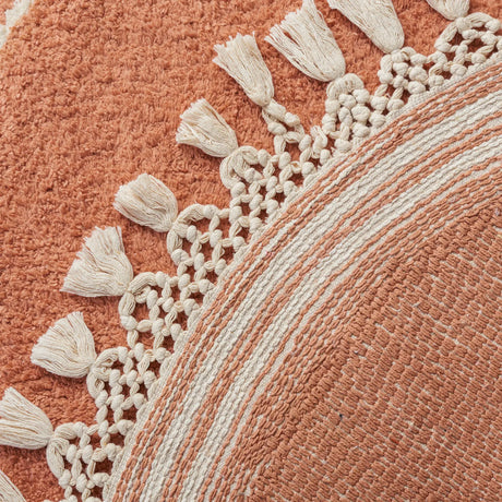 Safavieh Easy Care 3'-0" x 3'-0" Rug in Rust / Ivory