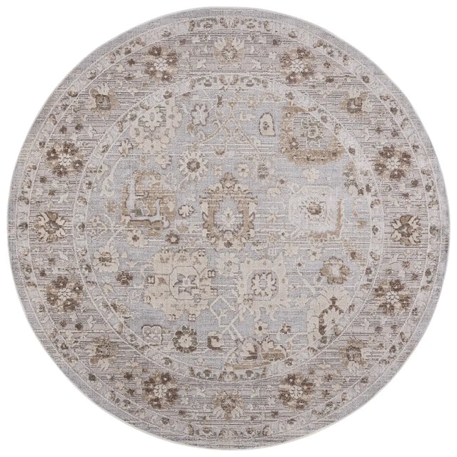 Safavieh Miranda 6'-6" x 6'-6" Rug in Grey / Ivory Beige