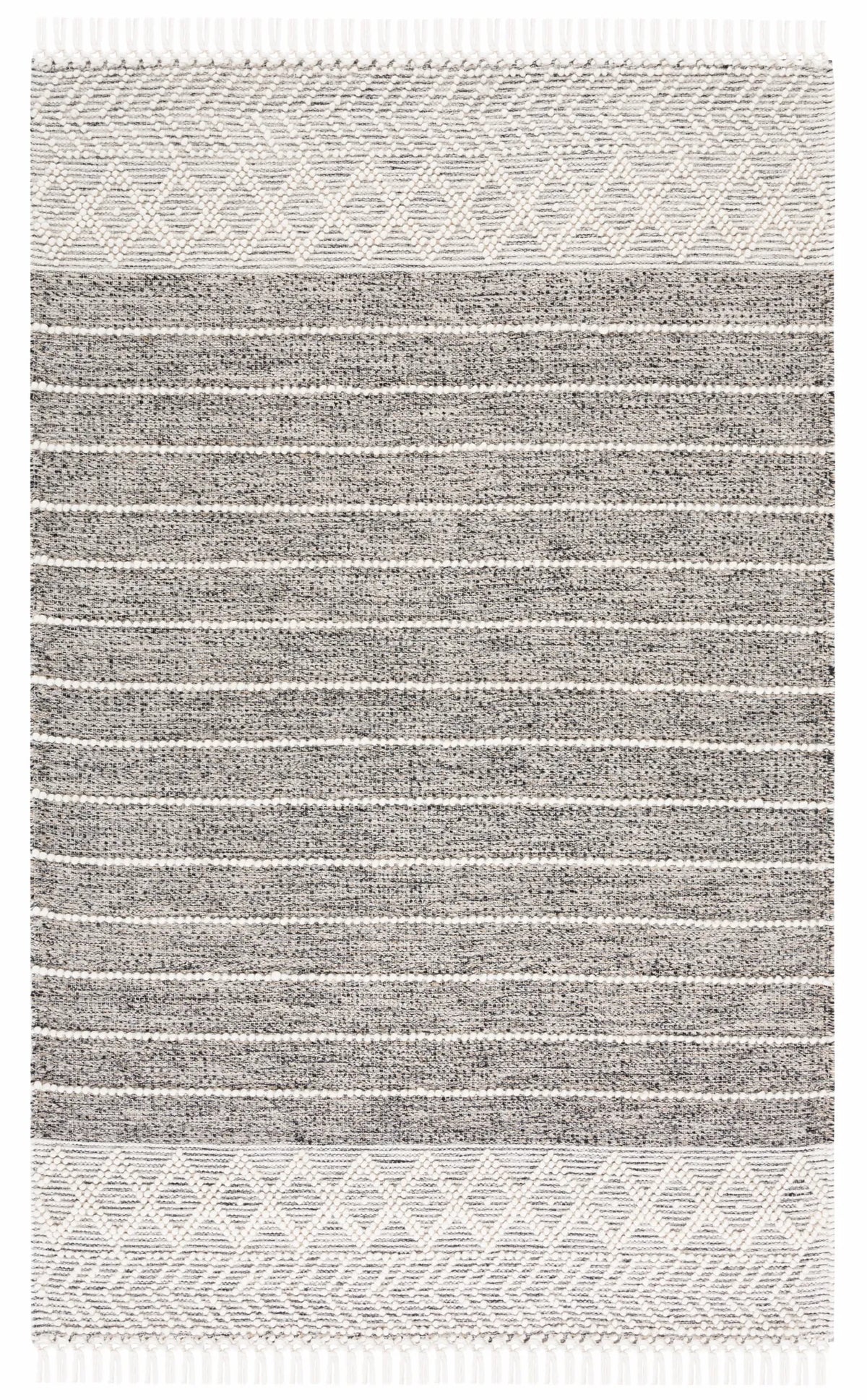 Safavieh Vermont 4'-0" x 6'-0" Rug in Black / Ivory