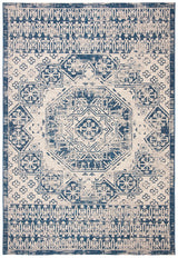 Safavieh Courtyard 6'-7" x 9'-6" Rug in Beige / Navy