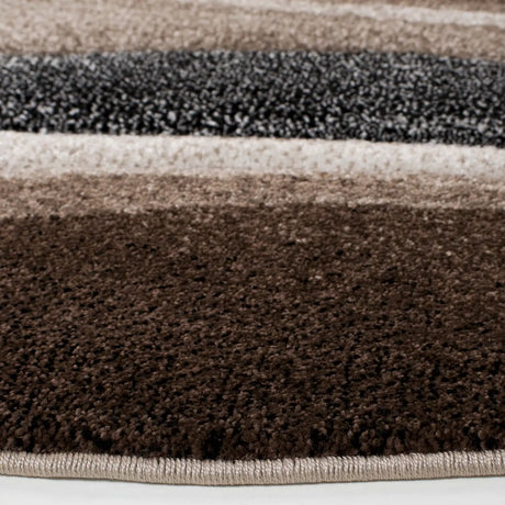 Safavieh Hollywood 6'-7" x 6'-7" Rug in Brown / Ivory