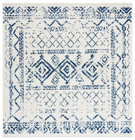 Safavieh Tulum 6'-7" x 6'-7" Rug in Ivory / Navy