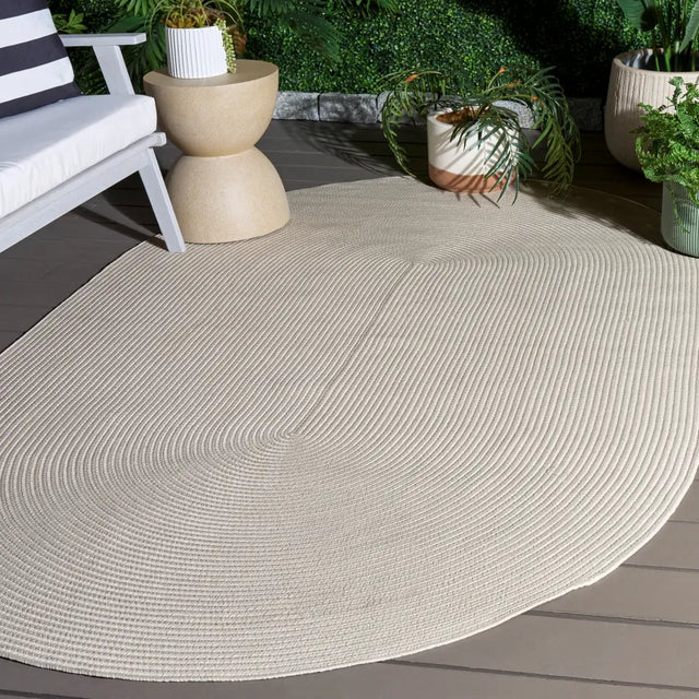 Safavieh Braided 5'-0" x 8'-0" Rug in Cream