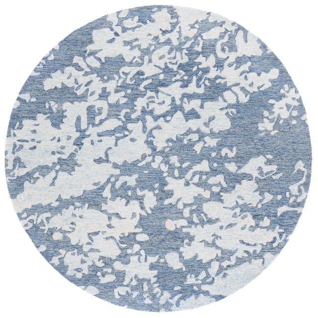 Safavieh Pine 6'-0" x 6'-0" Rug in Blue / Ivory
