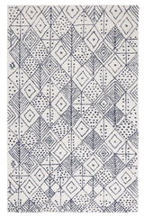 Safavieh Casablanca 4'-0" x 6'-0" Rug in Ivory / Blue