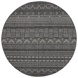 Safavieh Beach House 6'-7" x 6'-7" Rug in Charcoal / Grey
