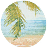 Safavieh Barbados 500 5'-3" x 5'-3" Rug in Gold / Blue