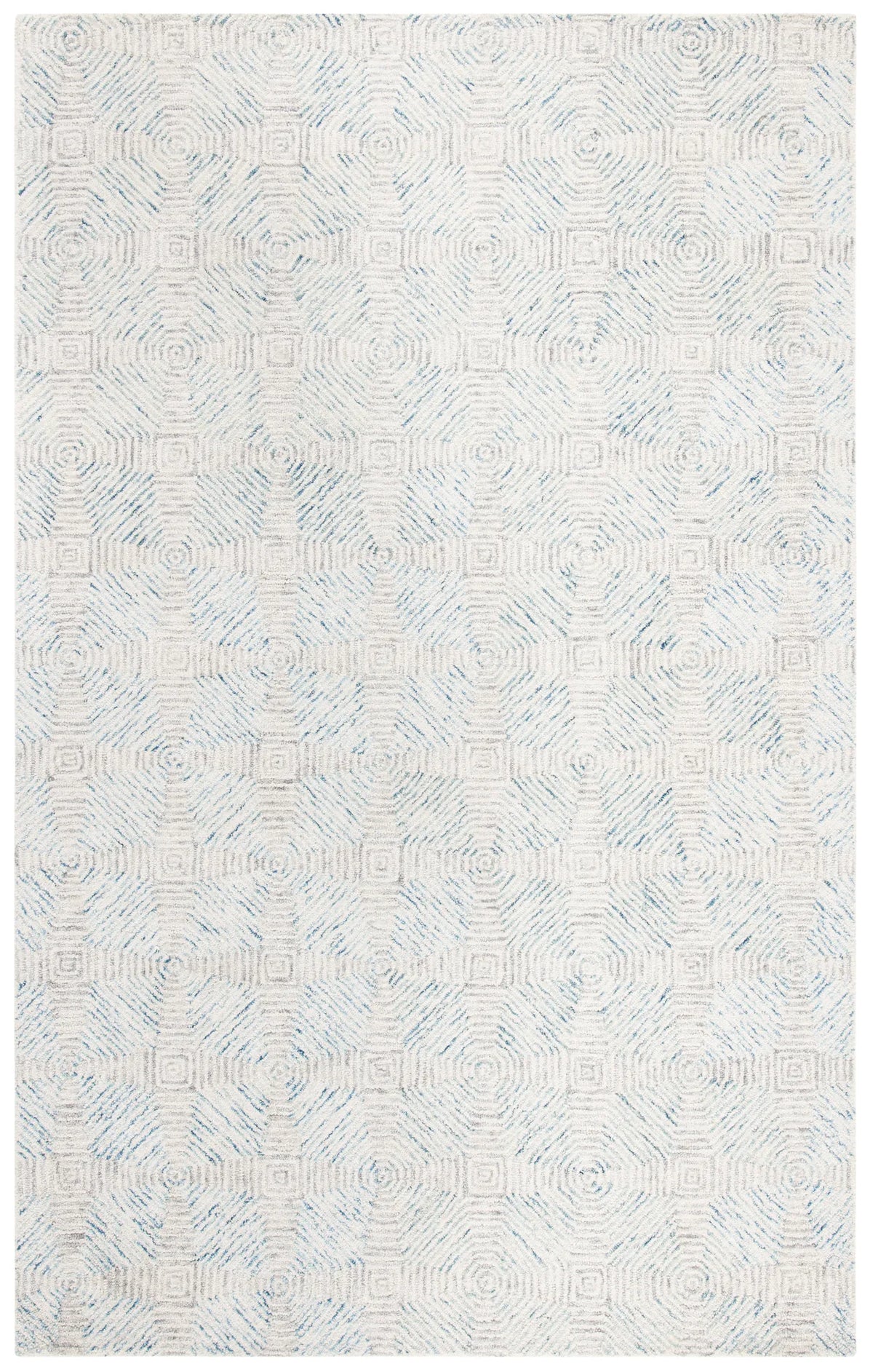 Safavieh Abstract 4'-0" x 6'-0" Rug in Ivory / Light Blue