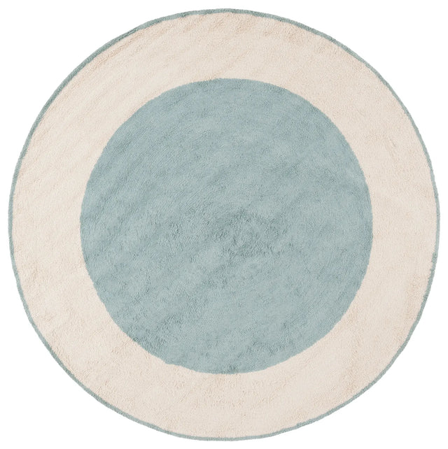 Safavieh Easy Care 5'-0" x 5'-0" Rug in Ivory / Turquoise