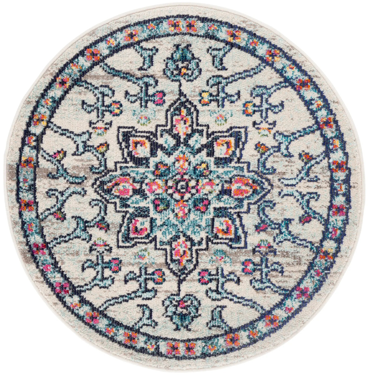 Safavieh Madison 3'-0" x 3'-0" Rug in Cream / Blue