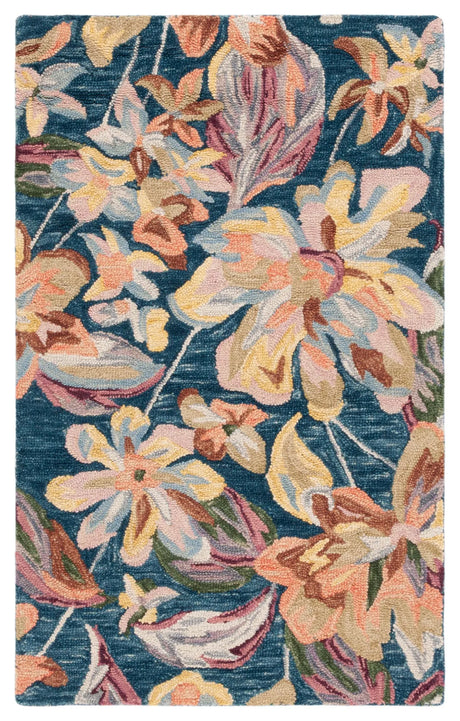 Safavieh Blossom 3'-0" x 5'-0" Rug in Blue / Gold