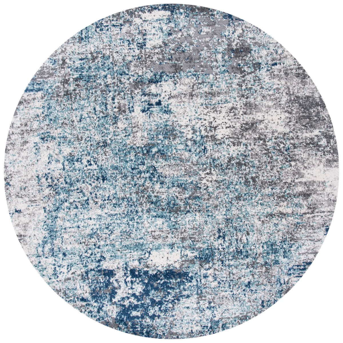Safavieh Aston 5'-3" x 5'-3" Rug in Light Blue / Grey