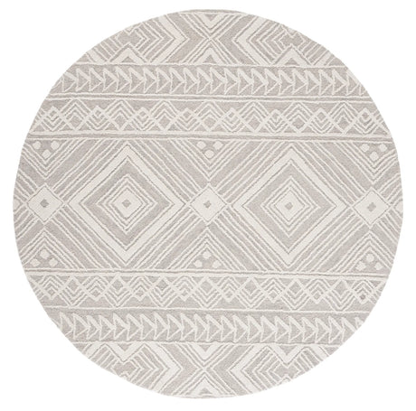 Safavieh Metro 6'-0" x 6'-0" Rug in Light Grey / Ivory