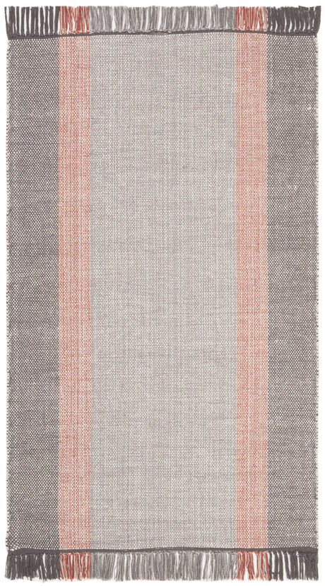 Safavieh Montauk 3'-0" x 5'-0" Rug in Terracotta / Grey