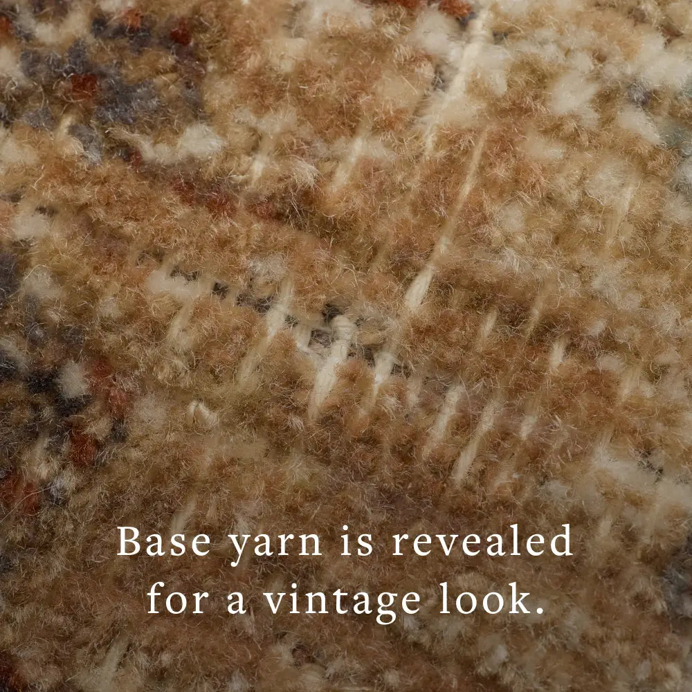 Loloi Heritage Her-02 Bark/Multi Rug - macro detail