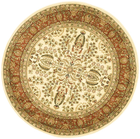 Safavieh Lyndhurst 5'-3" x 5'-3" Rug in Ivory / Rust