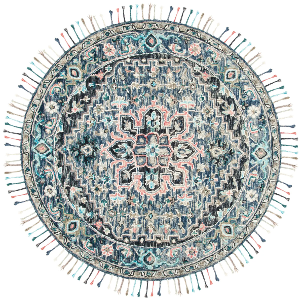 Safavieh Aspen 7'-0" x 7'-0" Rug in Pink / Blue