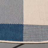 Safavieh Courtyard 5'-3" x 5'-3" Rug in Beige / Blue