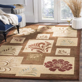 Safavieh Lyndhurst 5'-3" x 7'-6" Rug in Brown / Multi