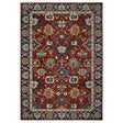 Oriental Weavers Sphinx ELIANA ELI12 Red Floral Rugs - main flat