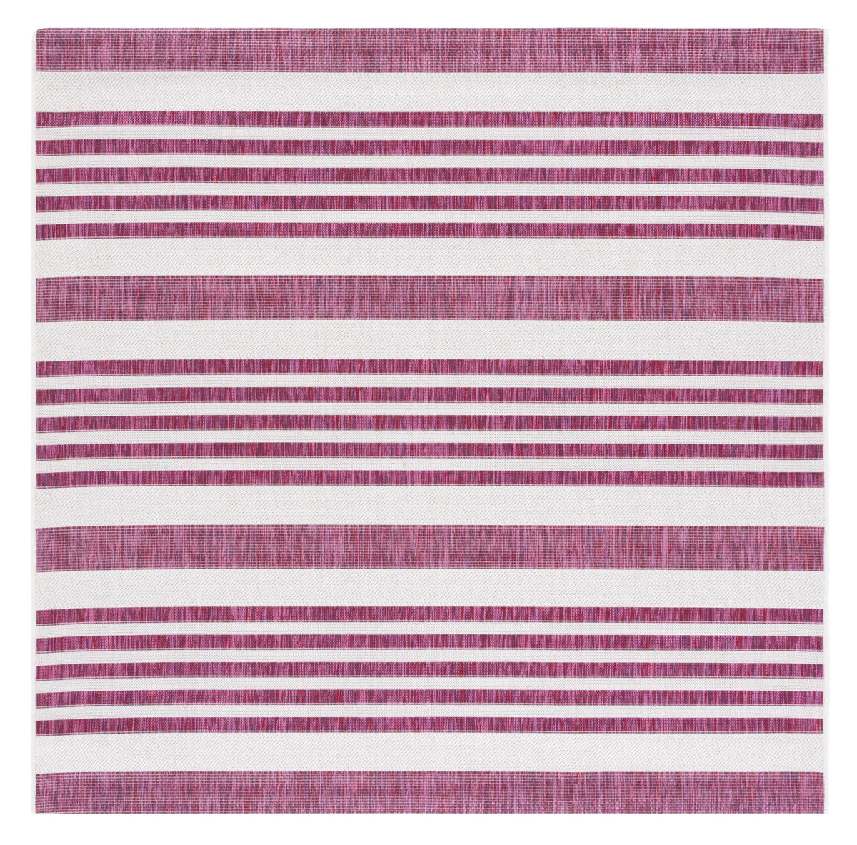 Safavieh Courtyard 6'-7" x 6'-7" Rug in Ivory / Red