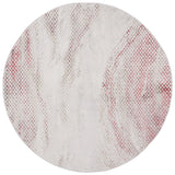 Safavieh Palma 6'-7" x 6'-7" Rug in Light Grey / Red