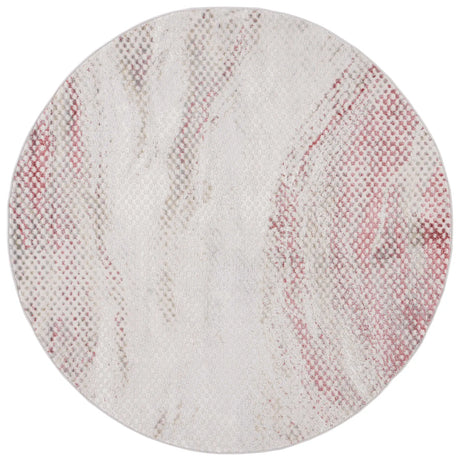 Safavieh Palma 6'-7" x 6'-7" Rug in Light Grey / Red