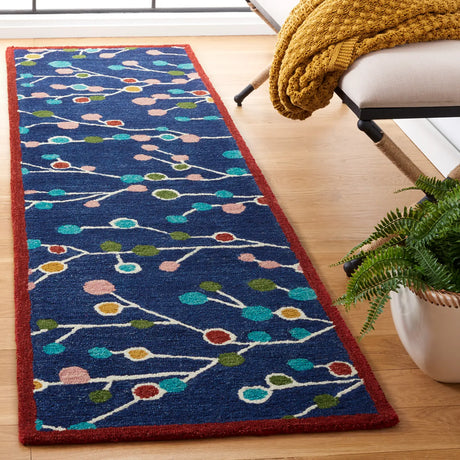 Safavieh Jardin 2'-3" x 8'-0" Rug in Blue / Pink