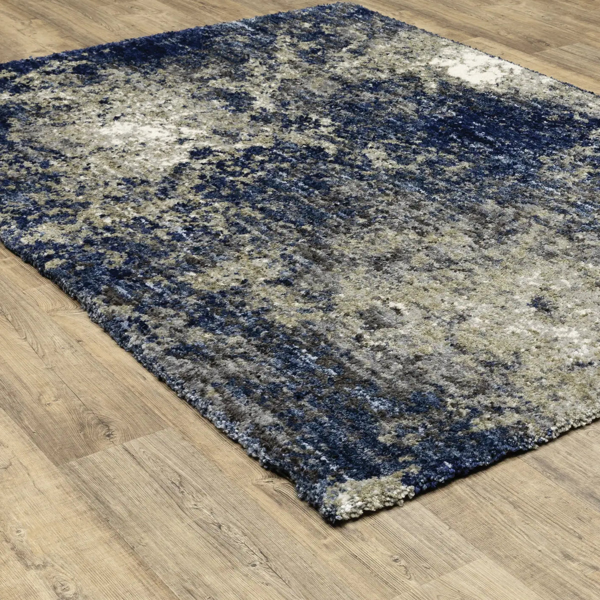 Oriental Weavers Aspen 2060L Blue/ Grey Rug - angle detail