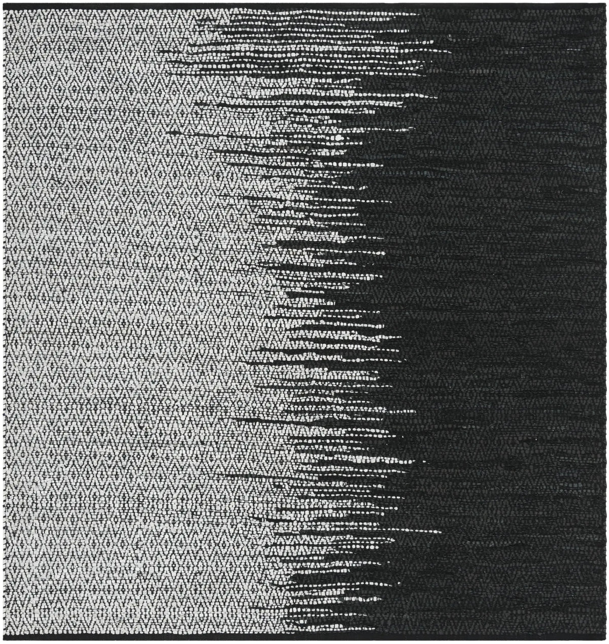 Safavieh Vintage Leather 6'-0" x 6'-0" Rug in Light Grey / Black
