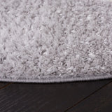 Safavieh Tahoe Shag 6'-7" x 6'-7" Rug in Light Grey / White